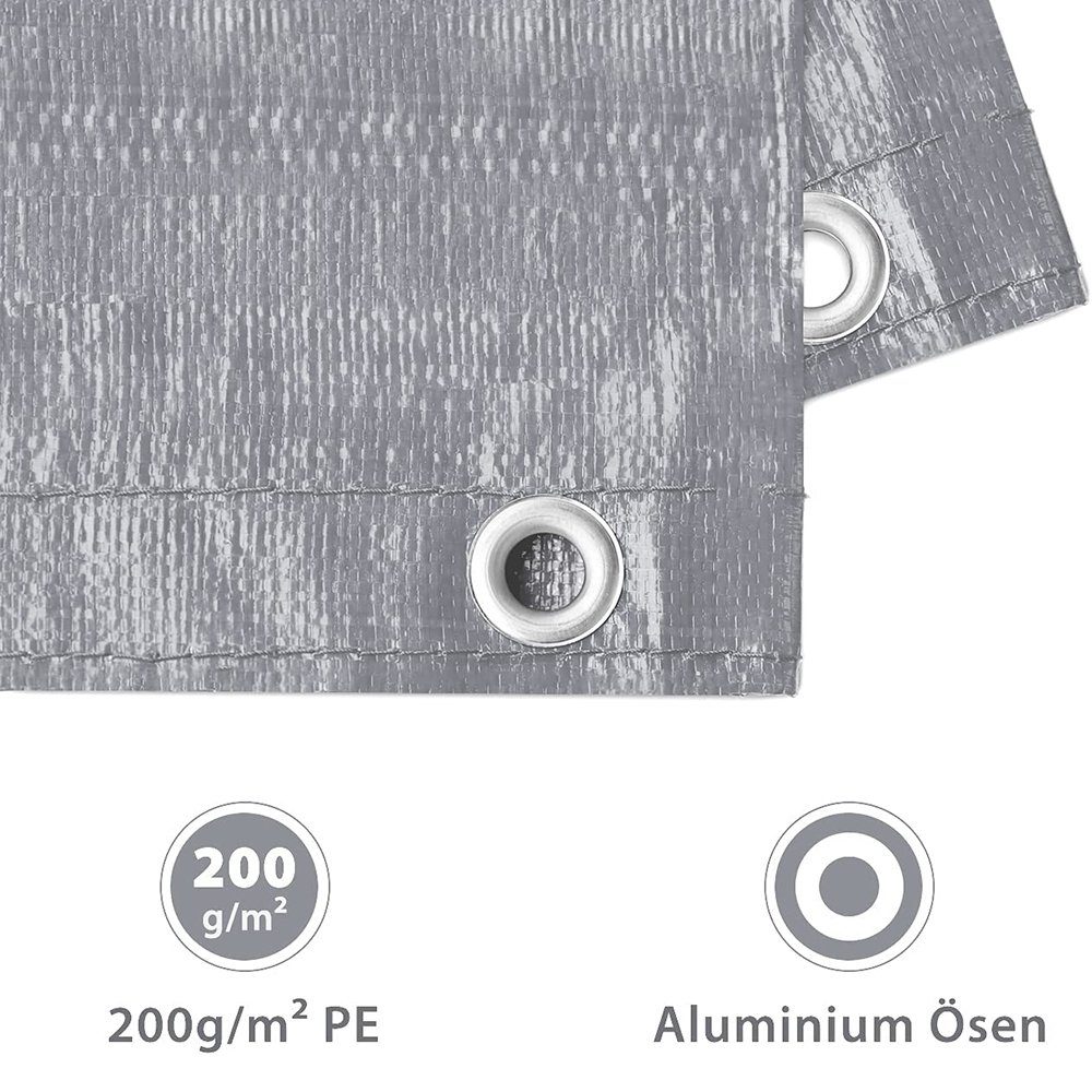 Sekey Pool-Abdeckplane 200g/m² PE Aufblasbare Poolabdeckung Rund Pool Abdeckplanen Rundbecken, in verschiedenen Größen und Farben