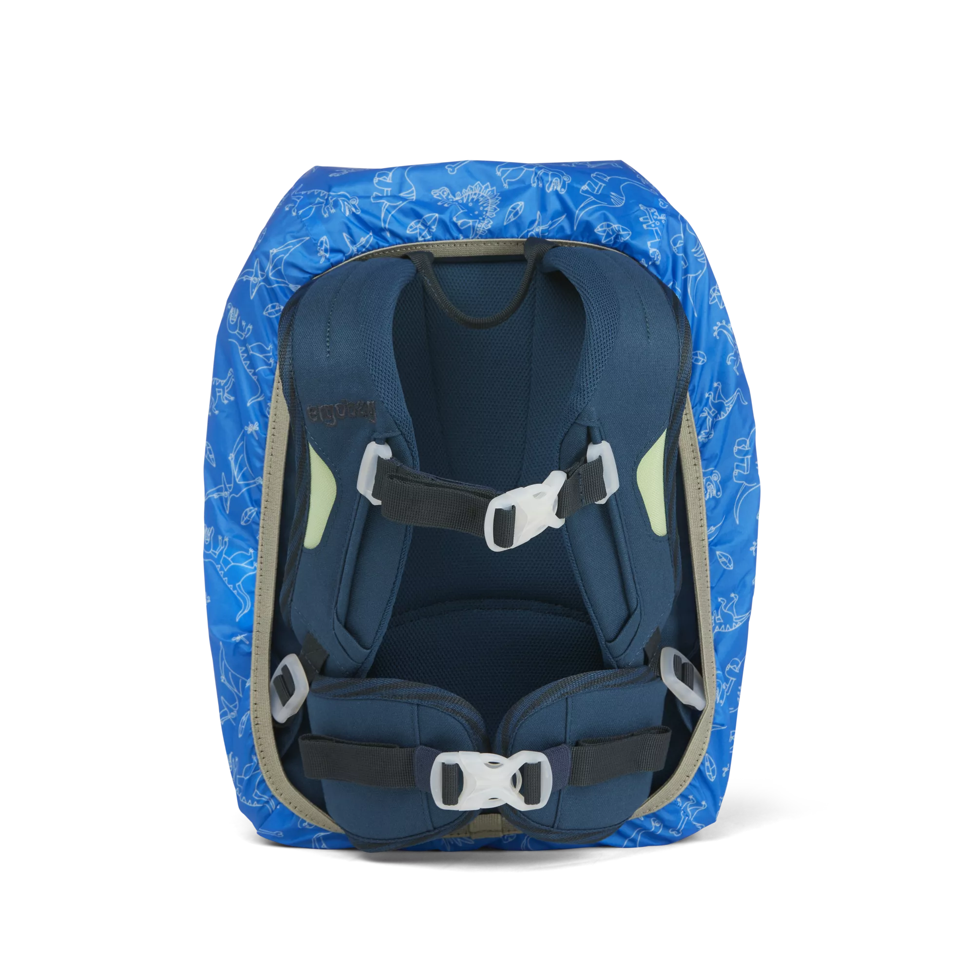 ergobag Regenschutz für Kindergartenrucksack Dinos