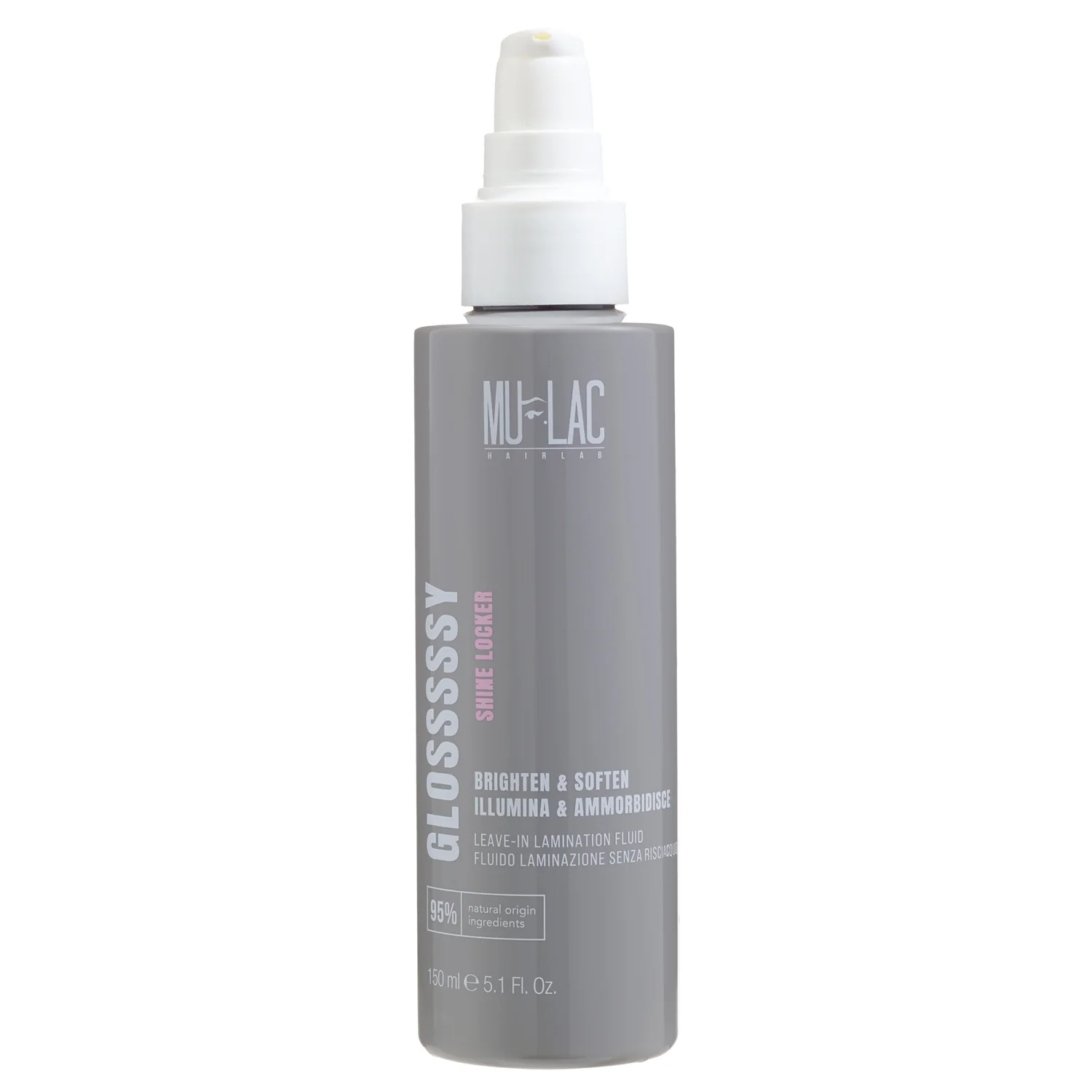 Hairlab Glossssy Shine Locker - Fluid de laminare fără clătire - Ser de păr, coafare și finisare, Luciu de păr