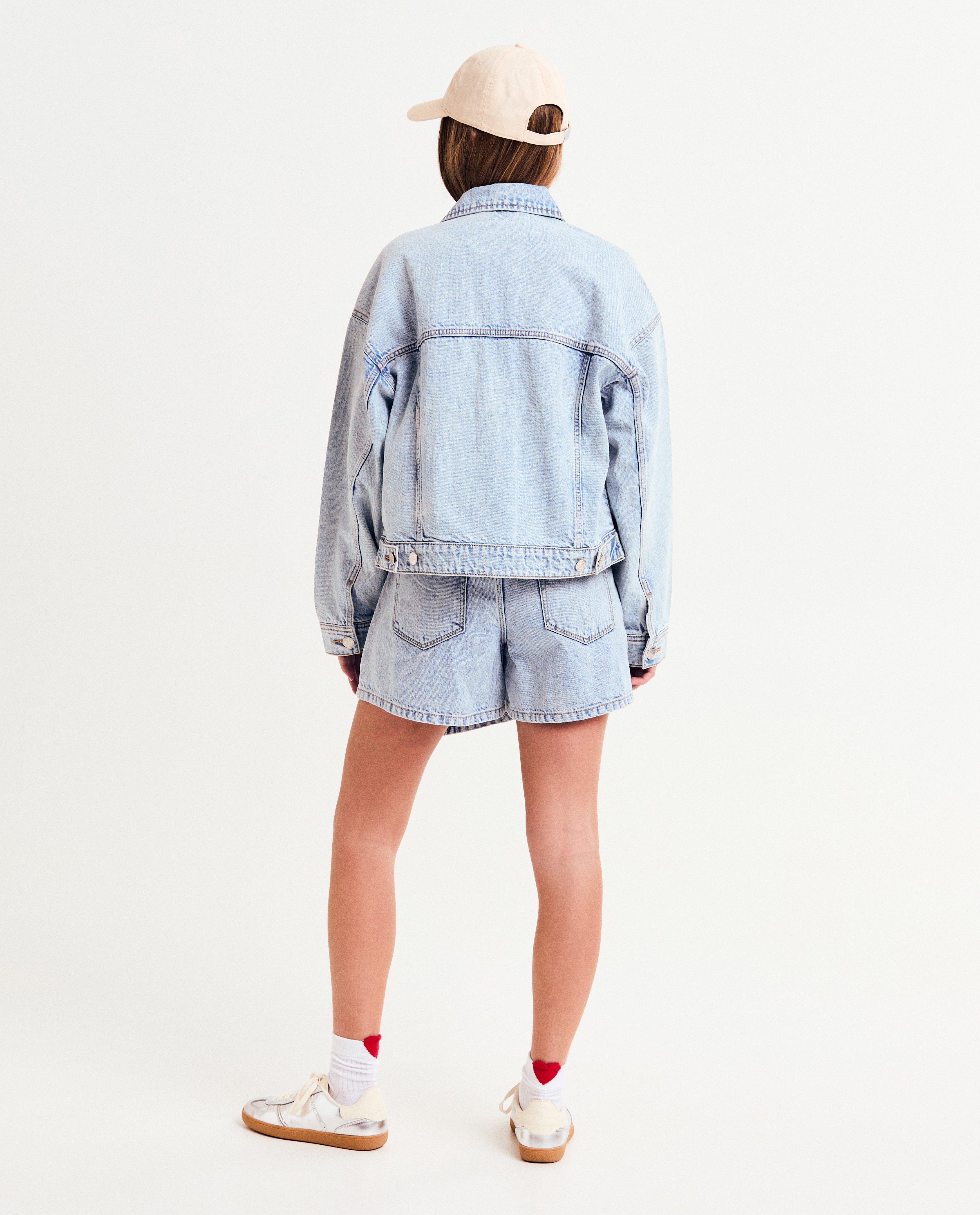 Vestă din denim Groggy Blue albastru deschis