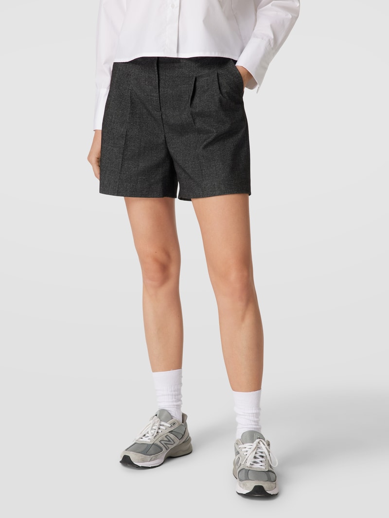 Chino-Shorts mit Bundfalten - Ann-Kathrin Götze X P&C in dunkelgrau meliert