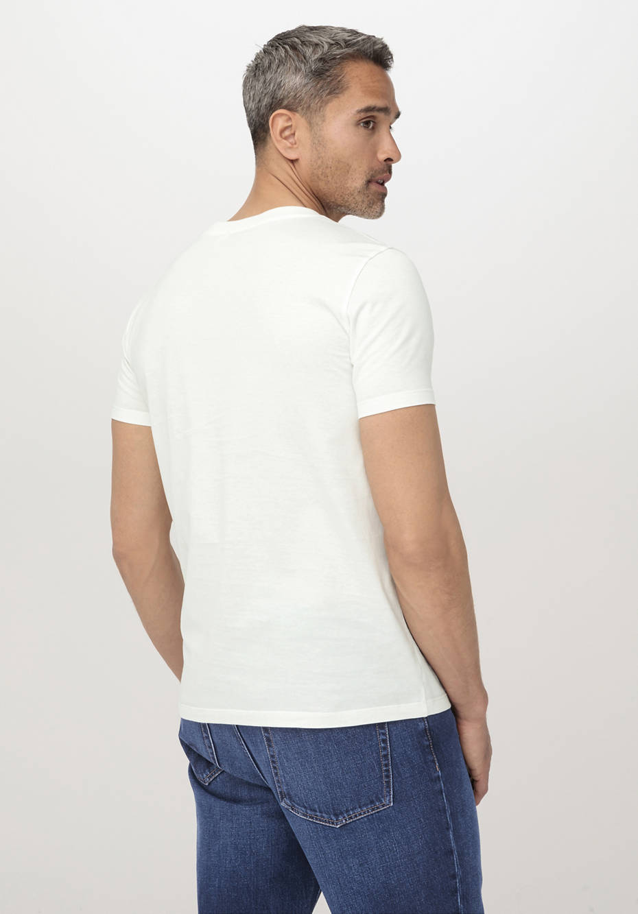 V-Shirt Regular aus reiner Bio-Baumwolle