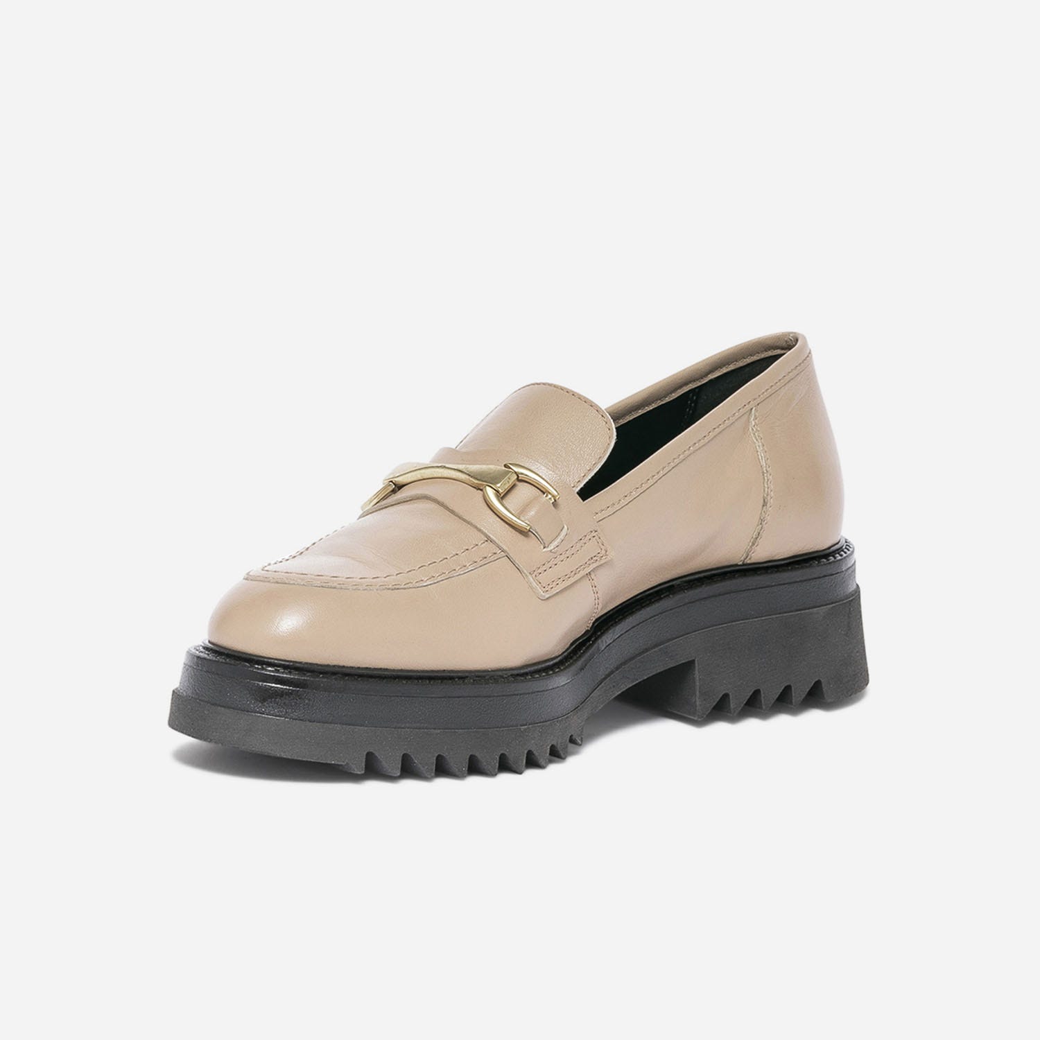 Mocassin TEXTO beige éco-conçu à semelle crantée