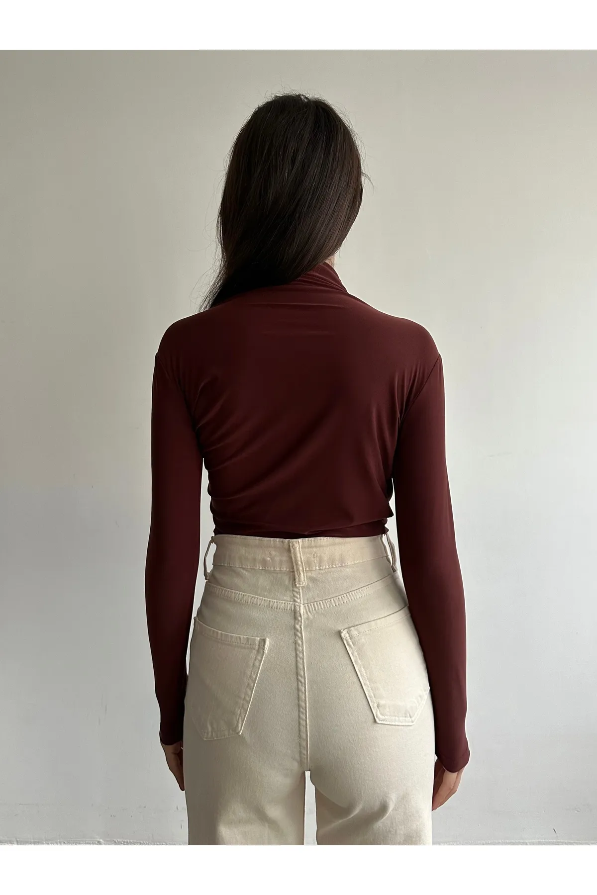 BEJNA  Bluse - Braun - Regular Fit