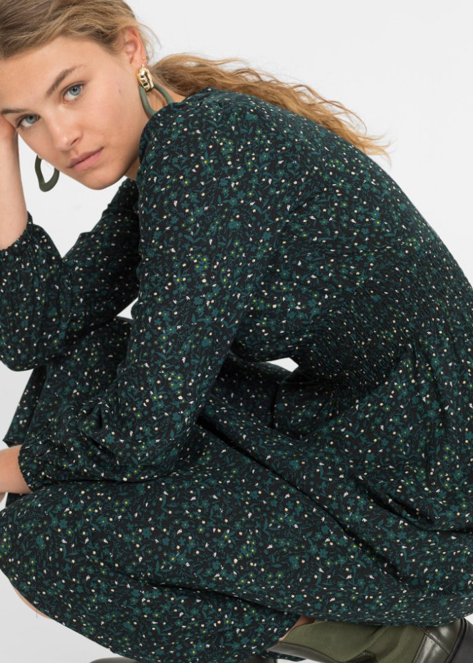 Midikleid mit Blumenprint