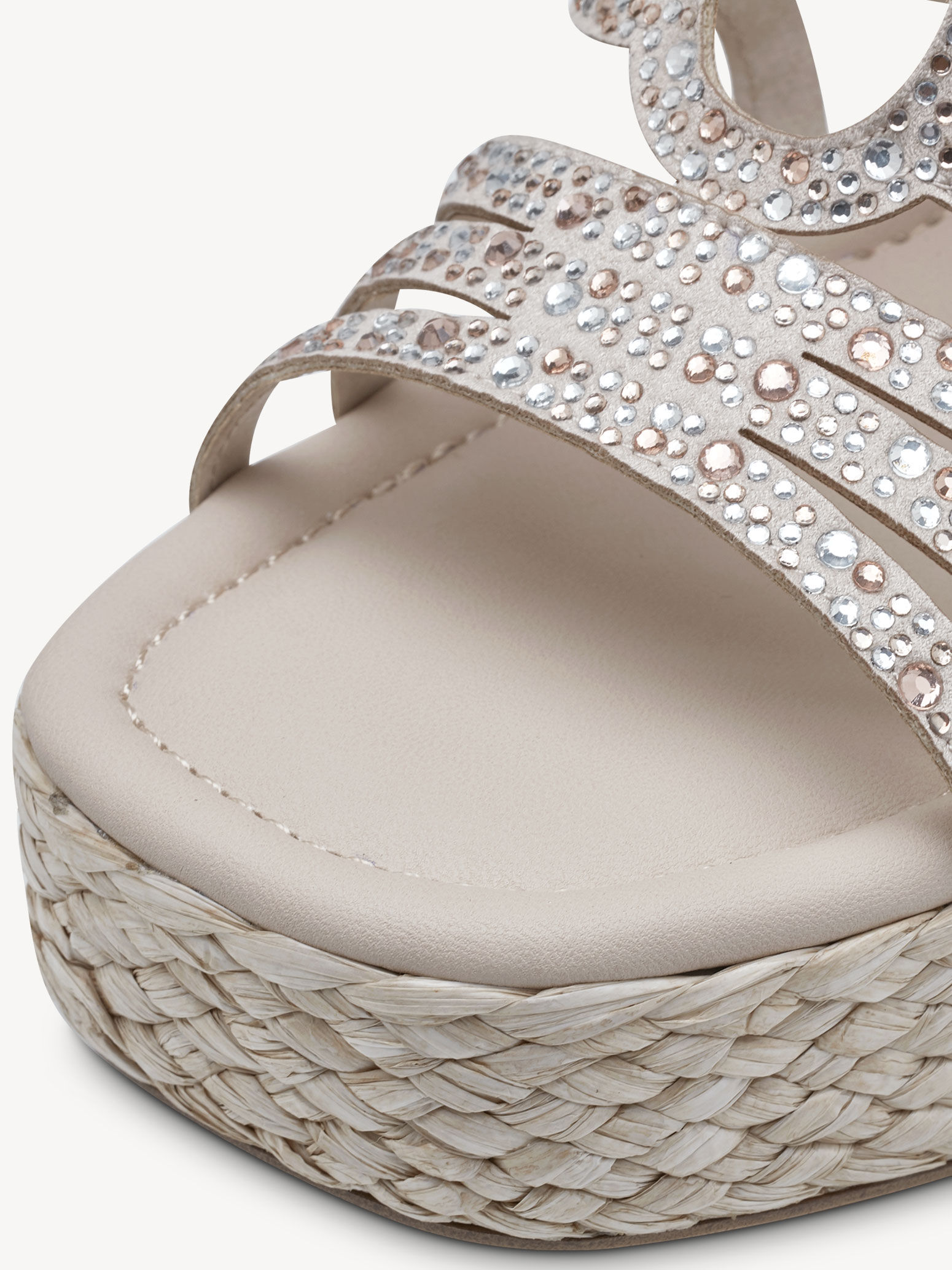 Sandale à talon - beige