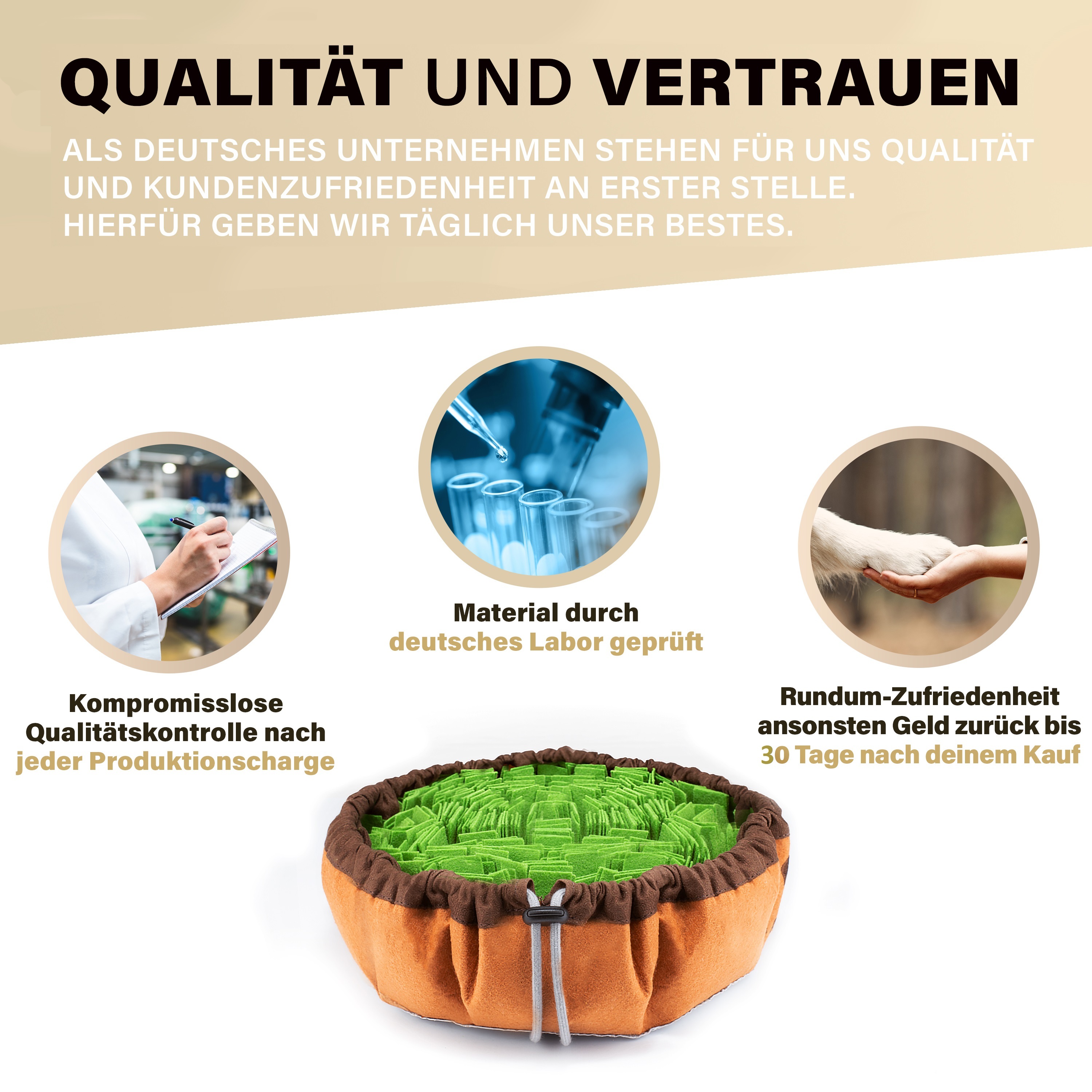 URBAN PAUL Intelligenzspielzeug URBAN PAUL Schnüffelteppich - grün