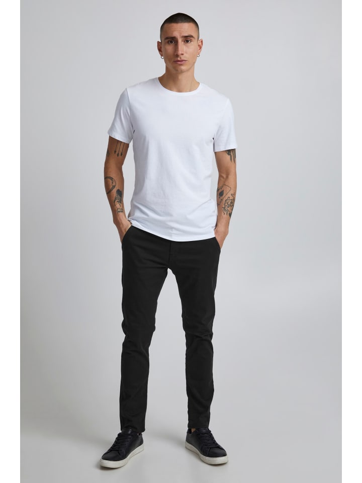 BLEND Chinohose BHNATAN pants - 20703472  Chinohose Slim Fit mit Gürtelschlaufen in Schwarz günstig kaufen
