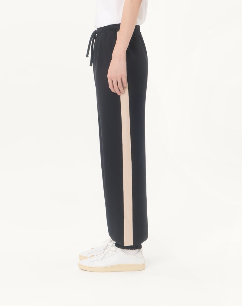 Calças de nylon Valentino com detalhes dourados