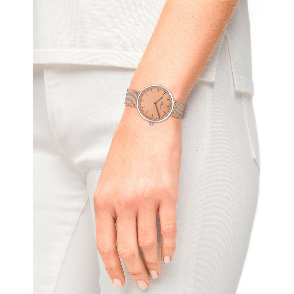 s.Oliver Montre pour femme Acier inoxydable Montre