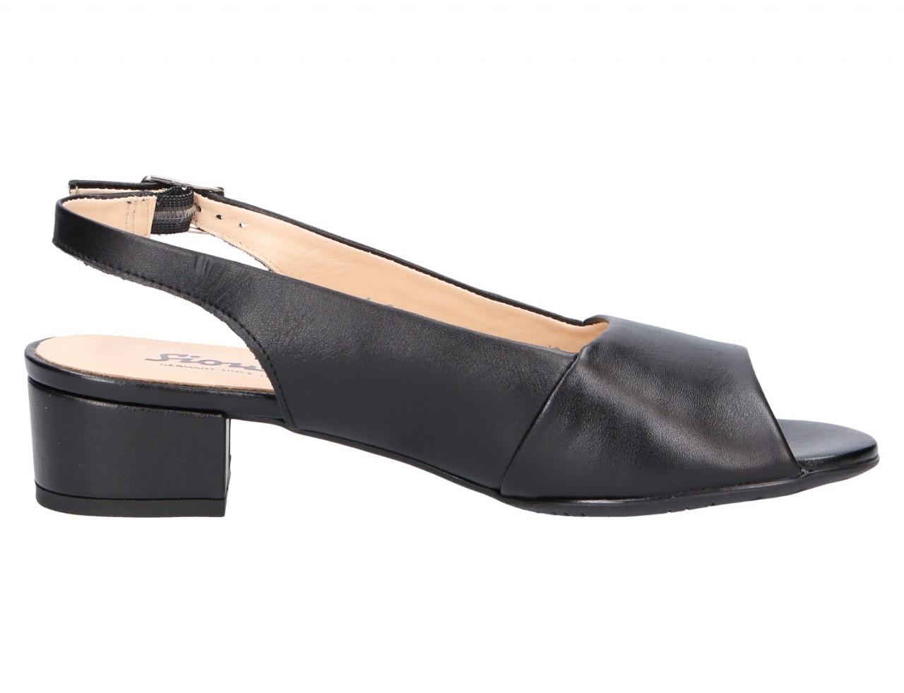 SIOUX Sling-Pumps schwarz Zippora Peep-Toe schwarz