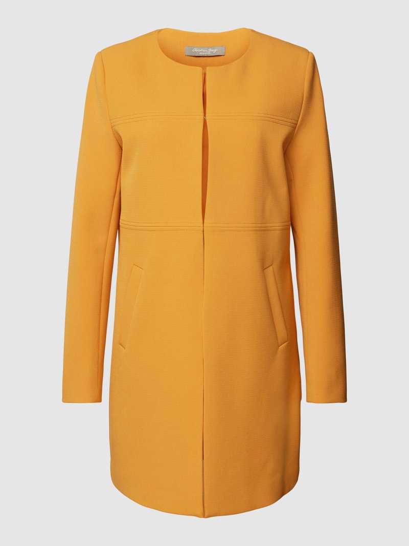 Longblazer mit Hakenverschluss in orange