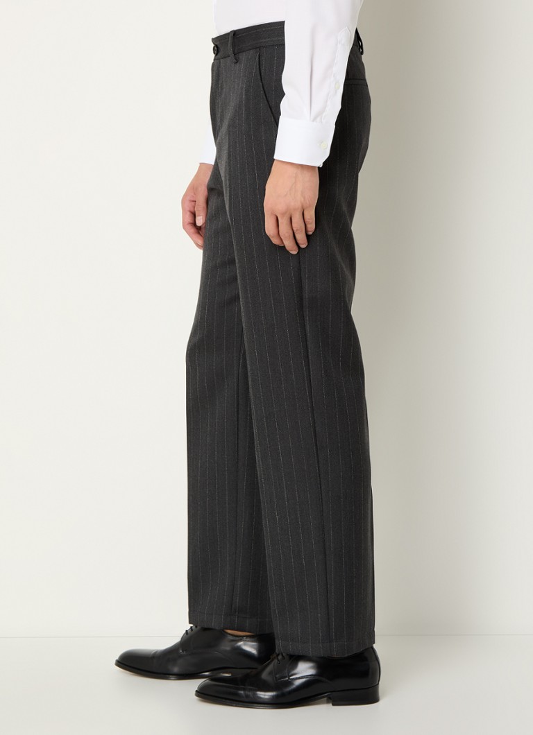 Strellson Joe slim fit virgin wool trousers with pinstripe