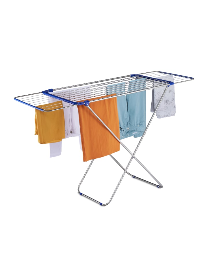 relaxdays Wäscheständer in Silber - (B)176 x (H)97 x (T)55 cm günstig kaufen onesize