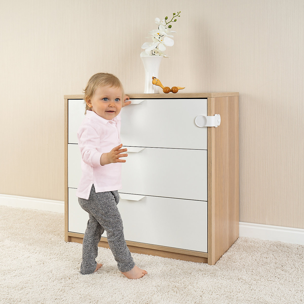 Vorteilspack Schrank- und Schubladensicherung, 3 Stück