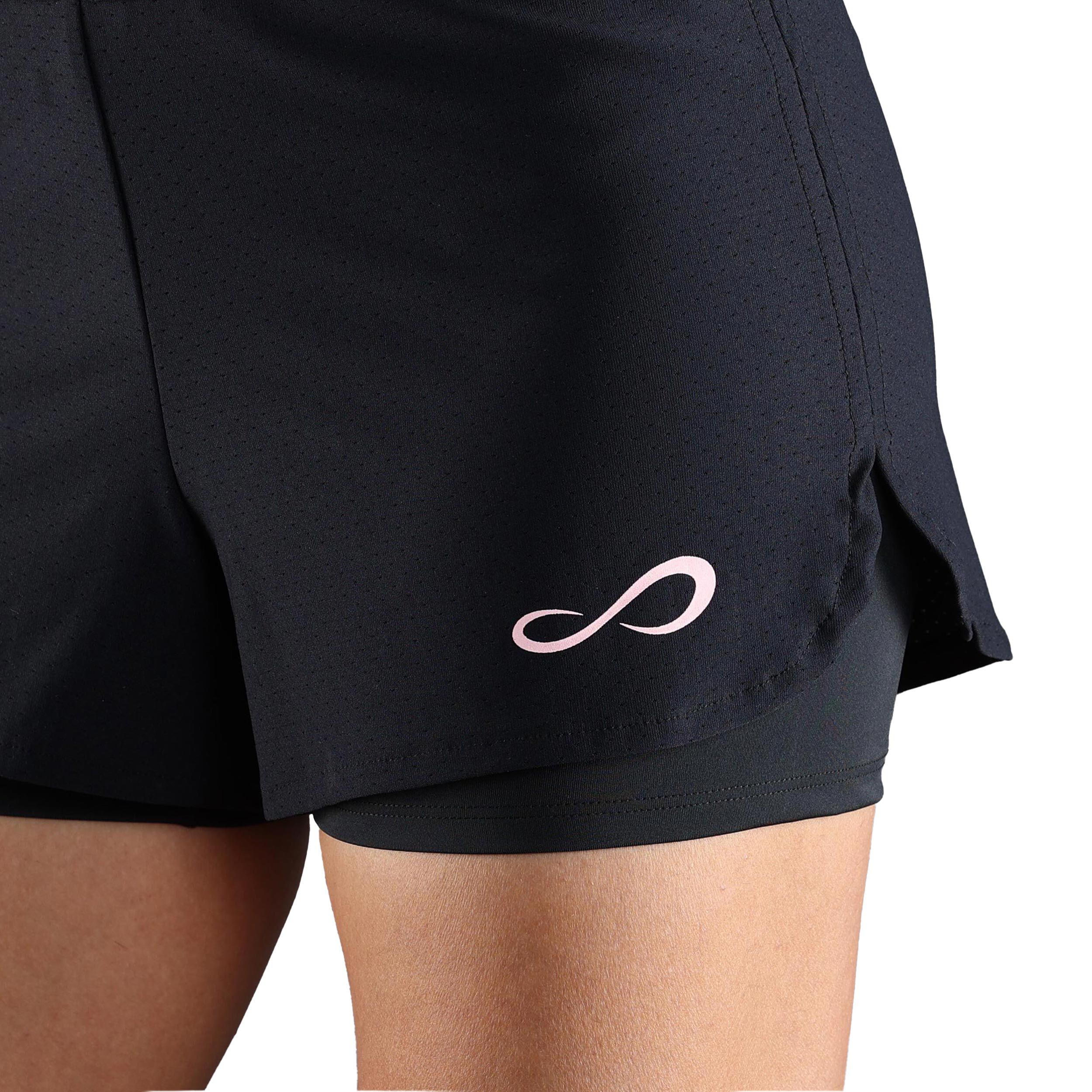 Iconic Tech Shorts Damen - Schwarz, Rosa