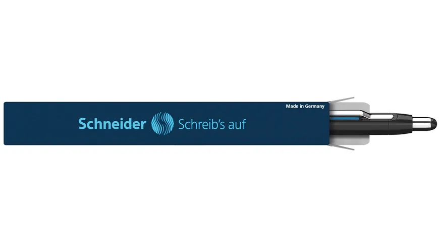 Schneider Kugelschreiber Epsilon XB schwarz/cyan - Mine blau