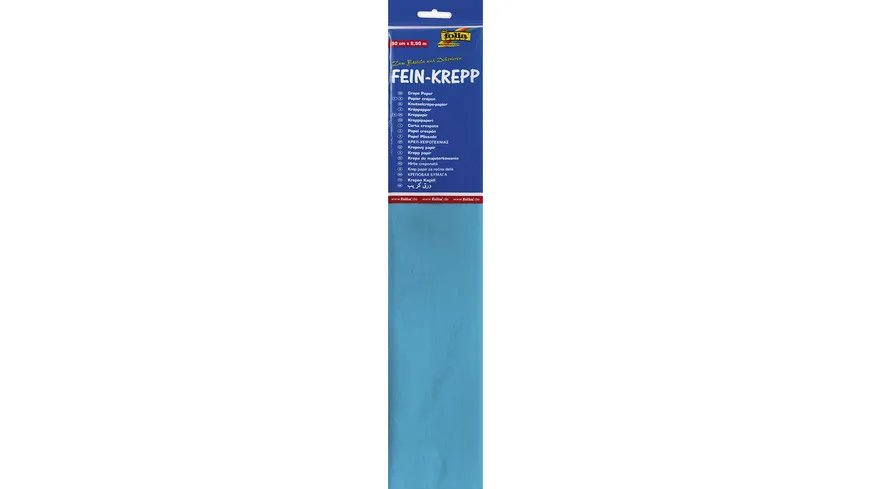folia Krepppapier 50cm x 2,5m lichtblau 2.5 m
