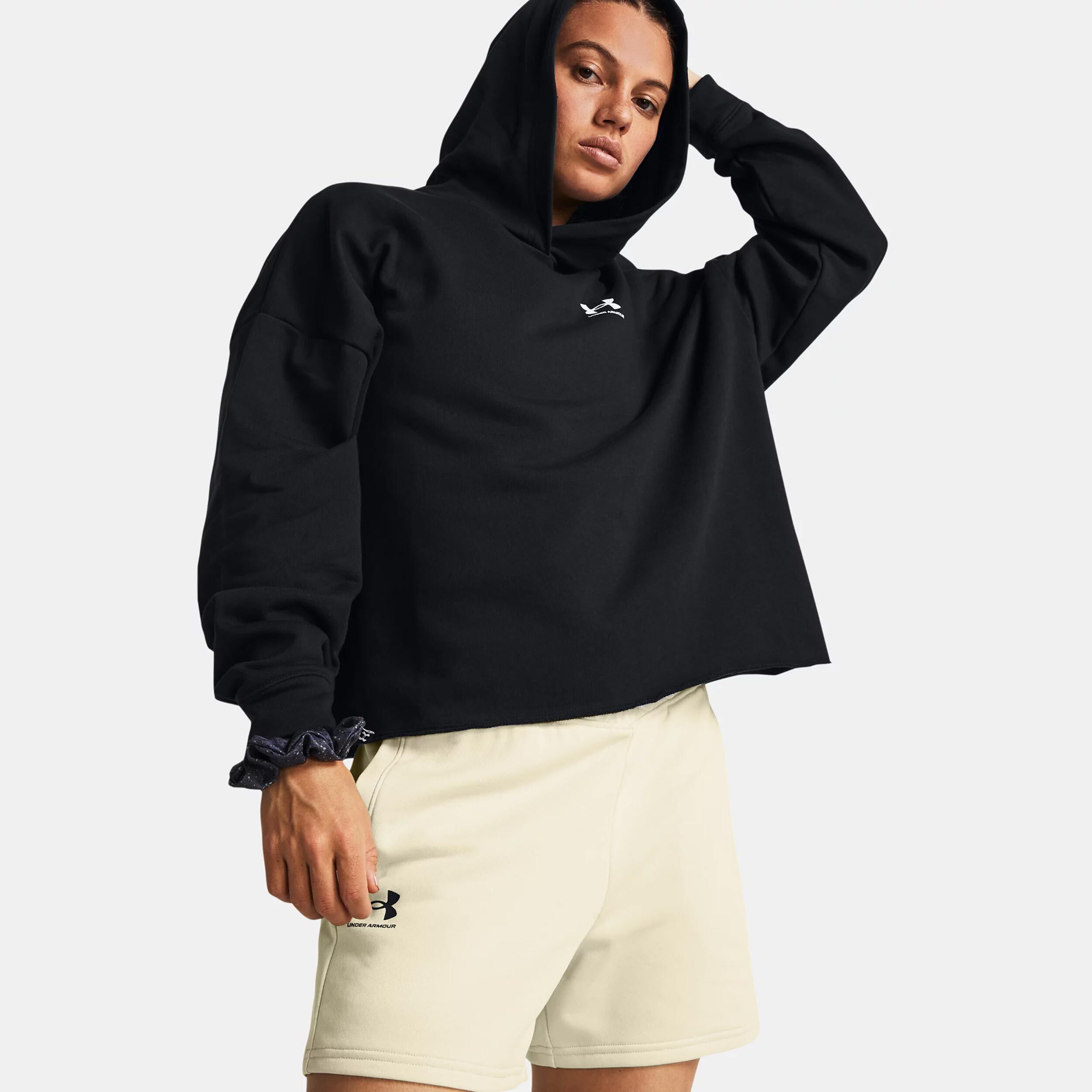 UA Rival Terry OS Hoody Damen - Schwarz