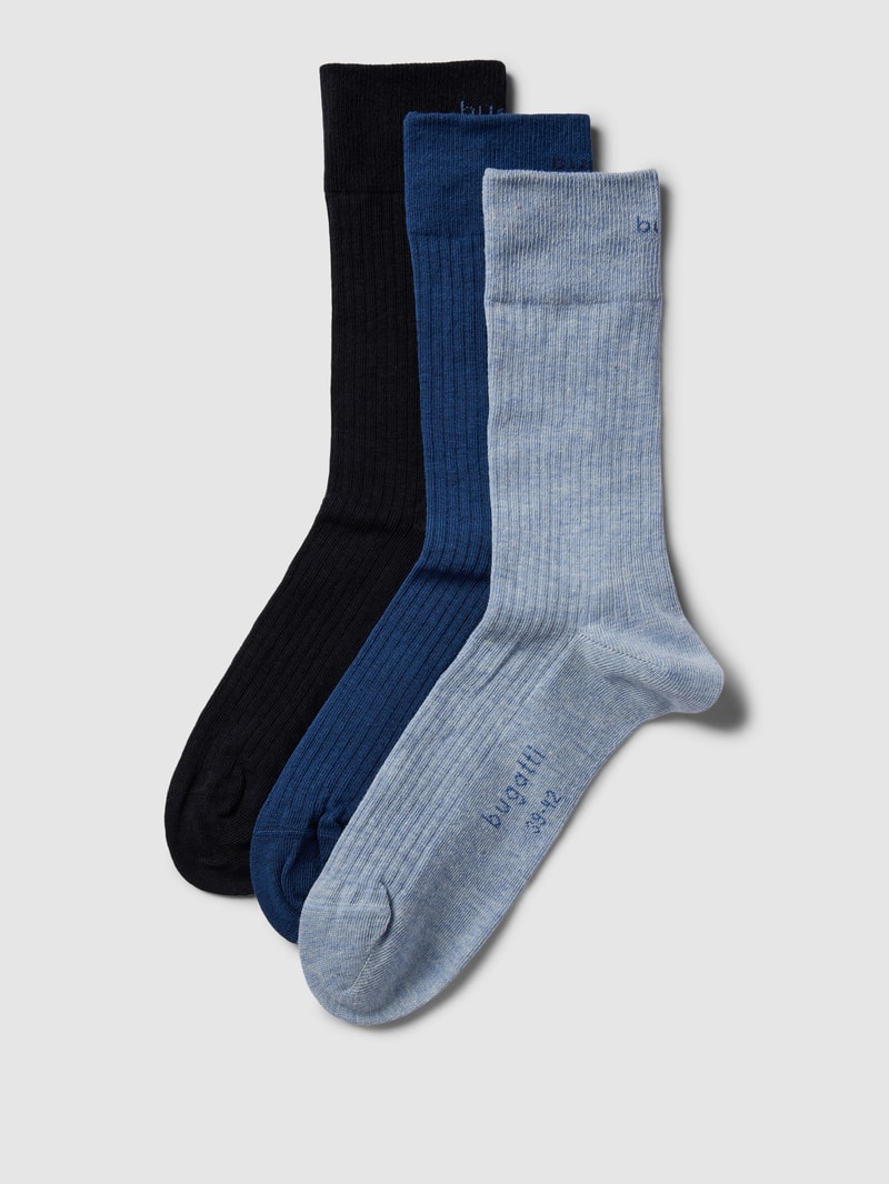 Socken im 3er-Pack in bleu
