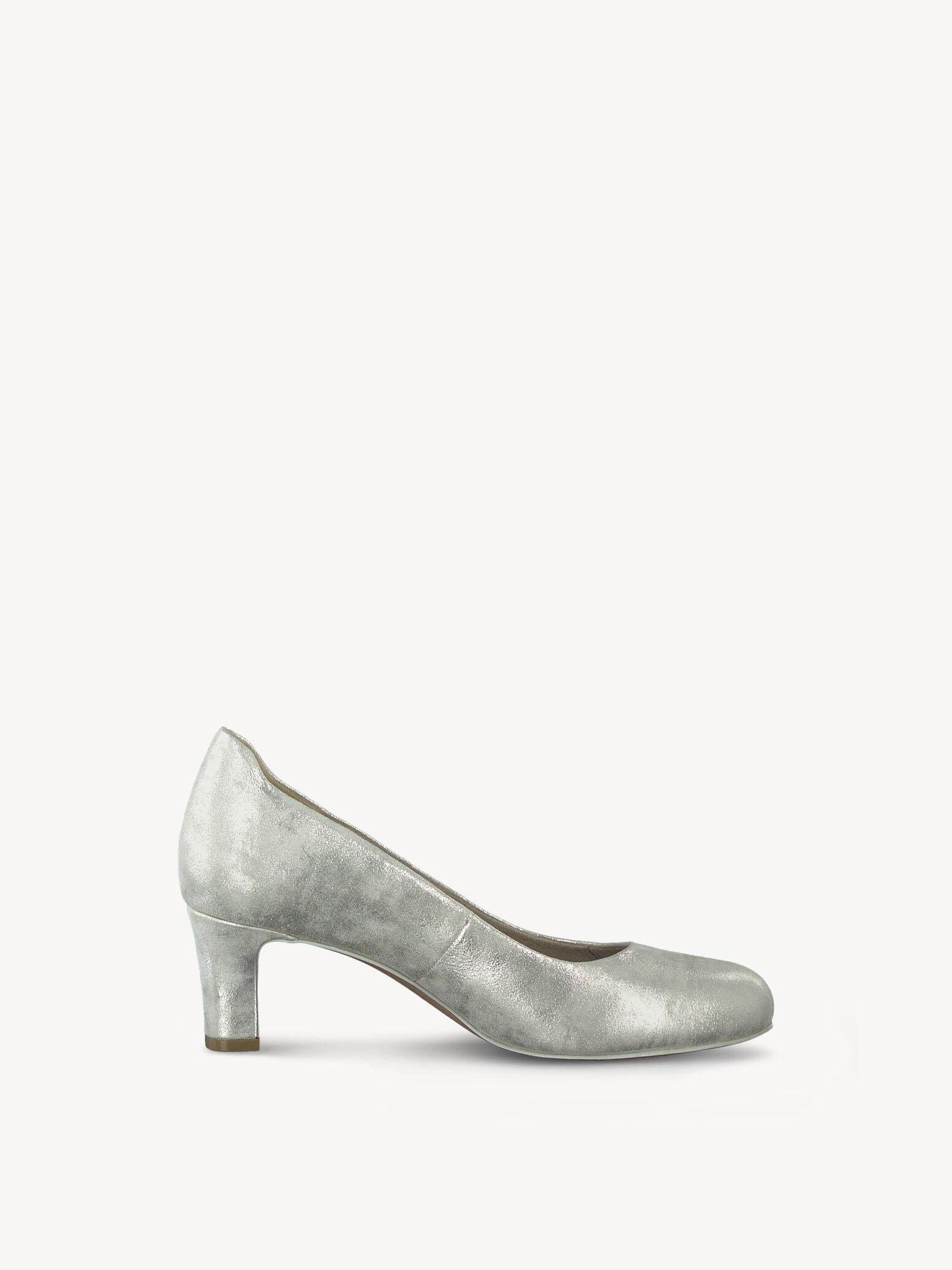 Escarpin en cuir - métallique