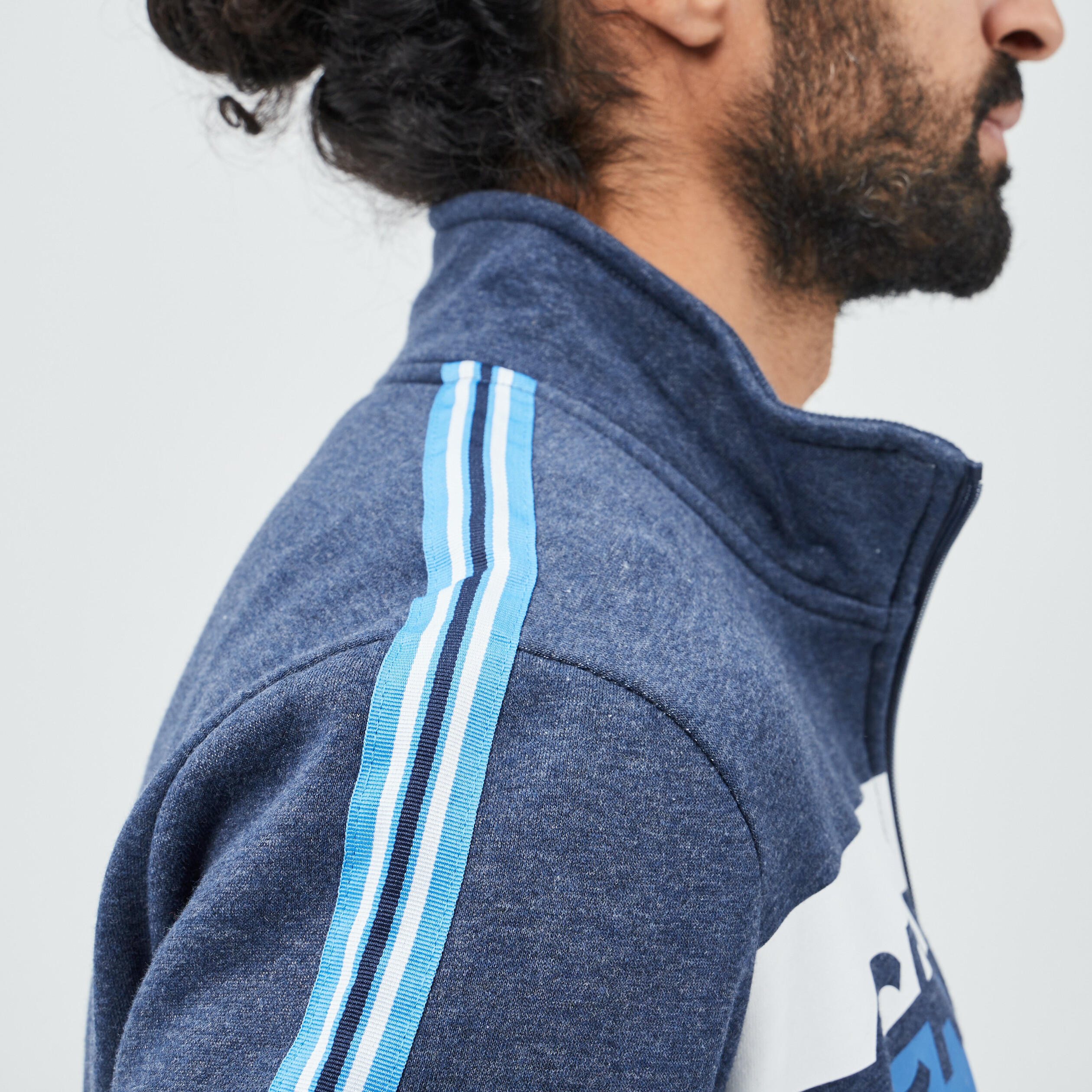 Gilet manches longues Creeks bleu homme | La Halle
