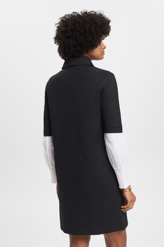 Jersey-Polokleid mit Reißverschluss