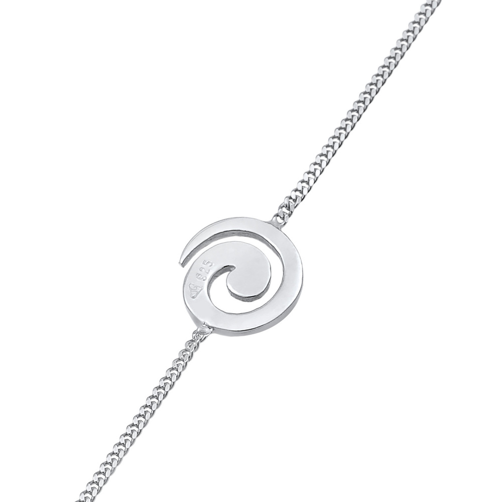 Elli Elli Bracelet Femmes Spirale ludique Basique en Argent Sterling 925 Bracelet