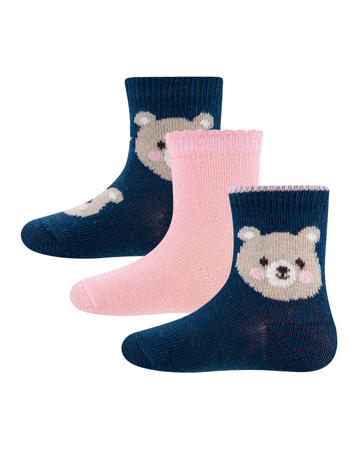 ewers 3er-Set Socken 3er Pack gemustert in Braun günstig kaufen