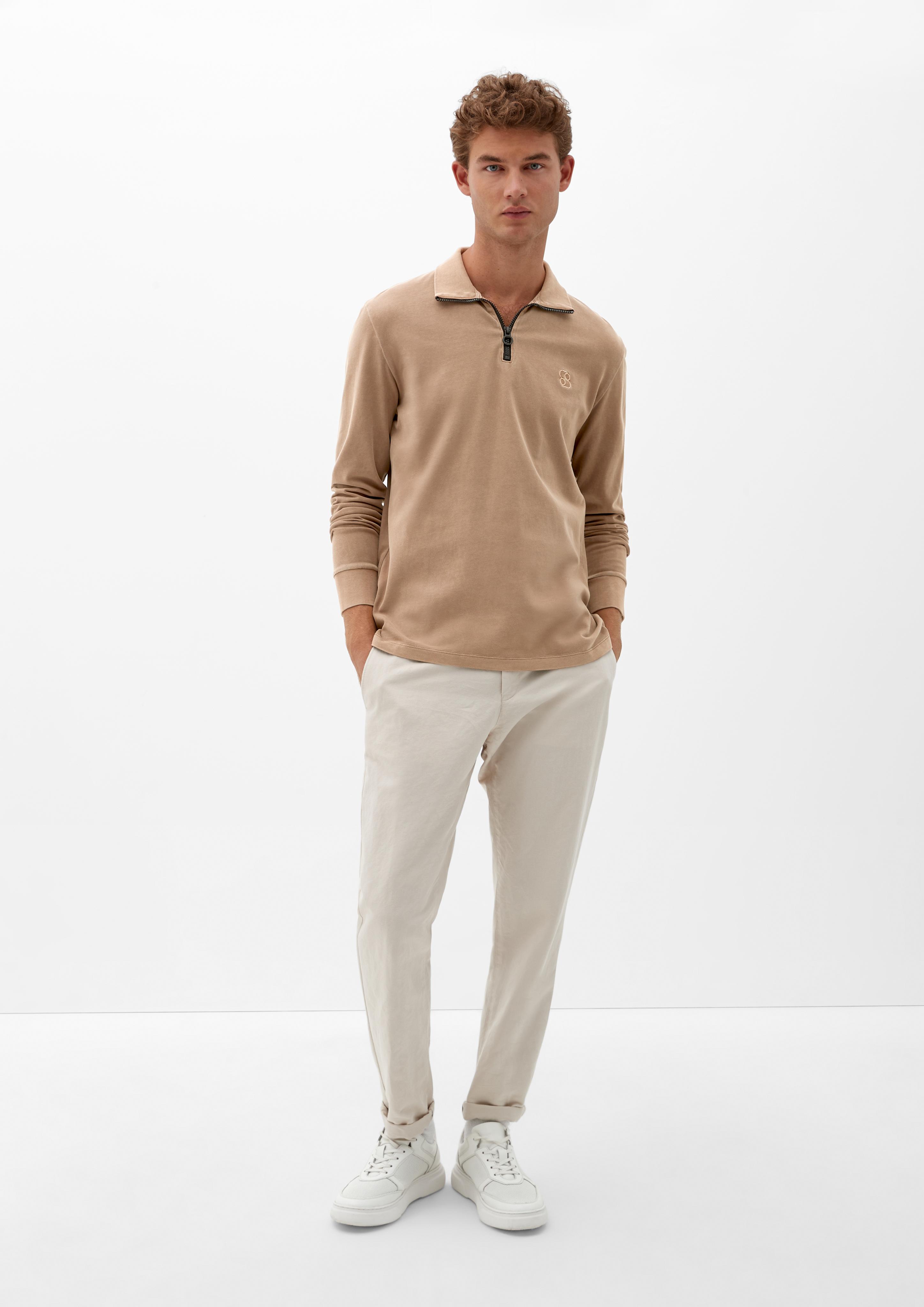 Shirt mit Troyer-Kragen  2119211-8592