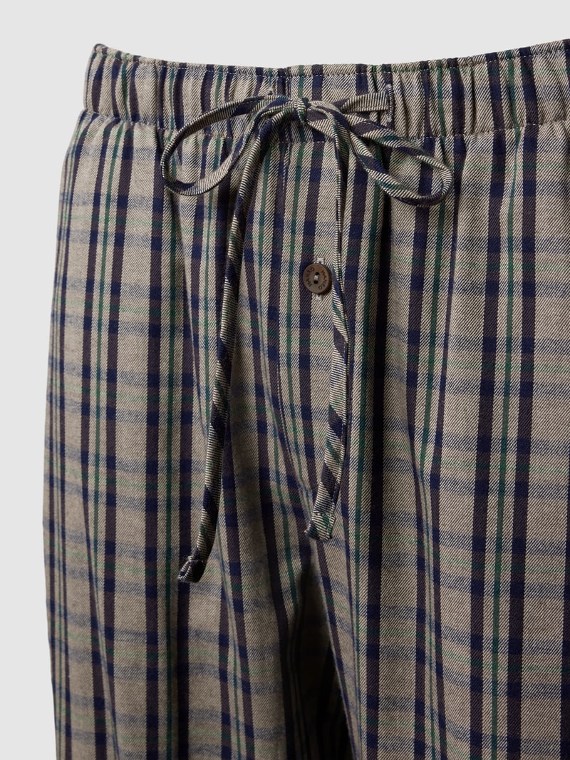 Pyjama-Hose mit Streifenmuster Modell 'Cozy Comfort' in beige