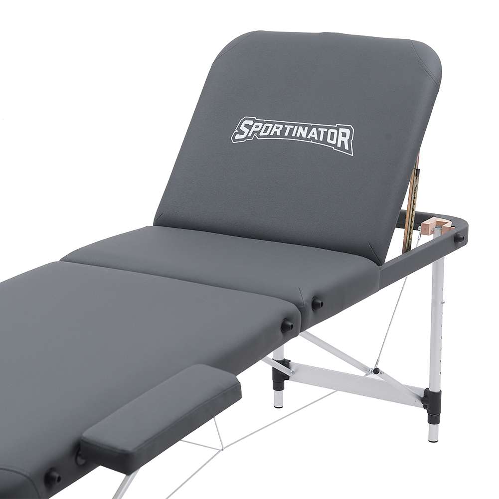 SPORTINATOR Premium 3 Zonen Massageliege grau