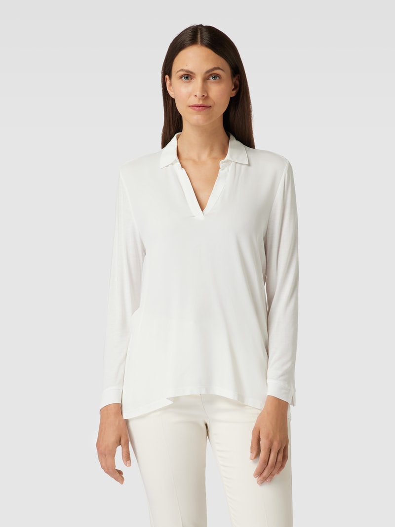 Blusenshirt aus Viskose in offwhite