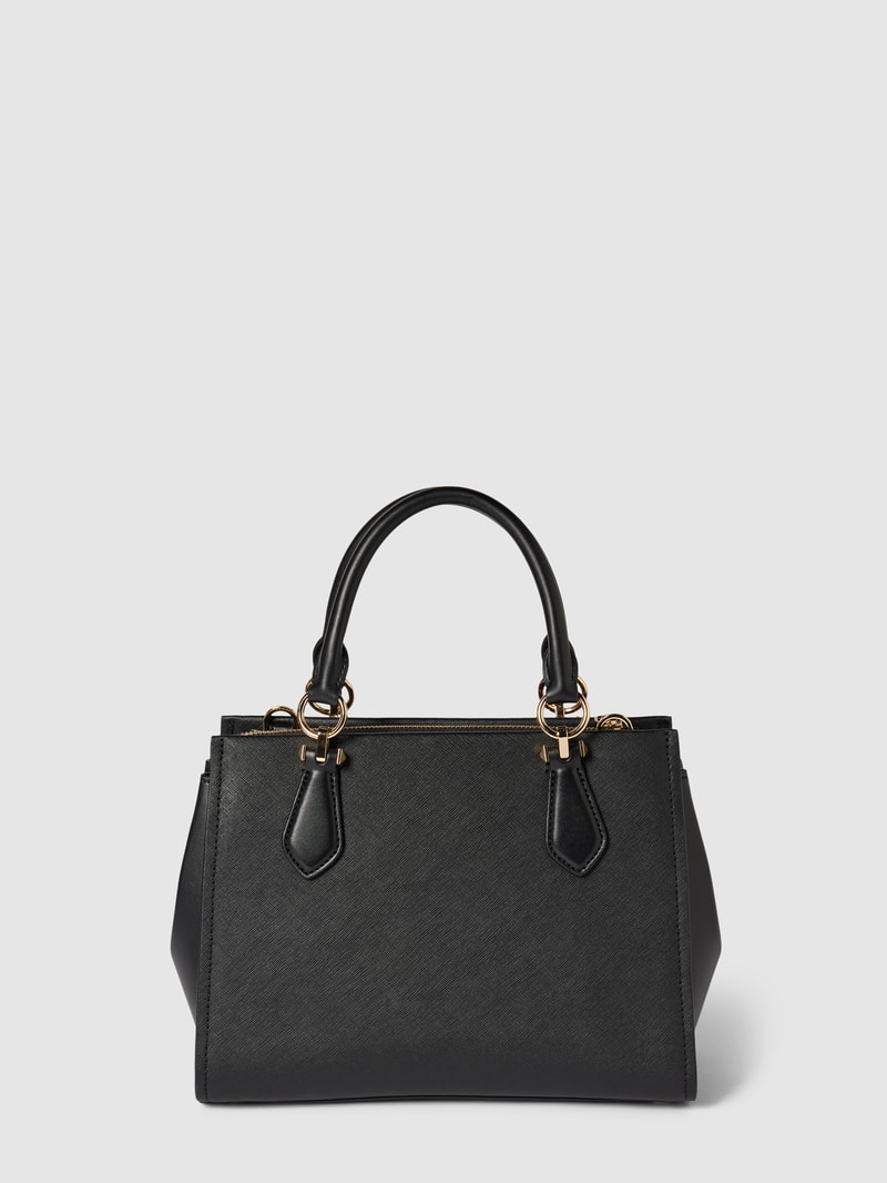 Handtasche mit Label-Detail Modell 'MARILYN' in schwarz