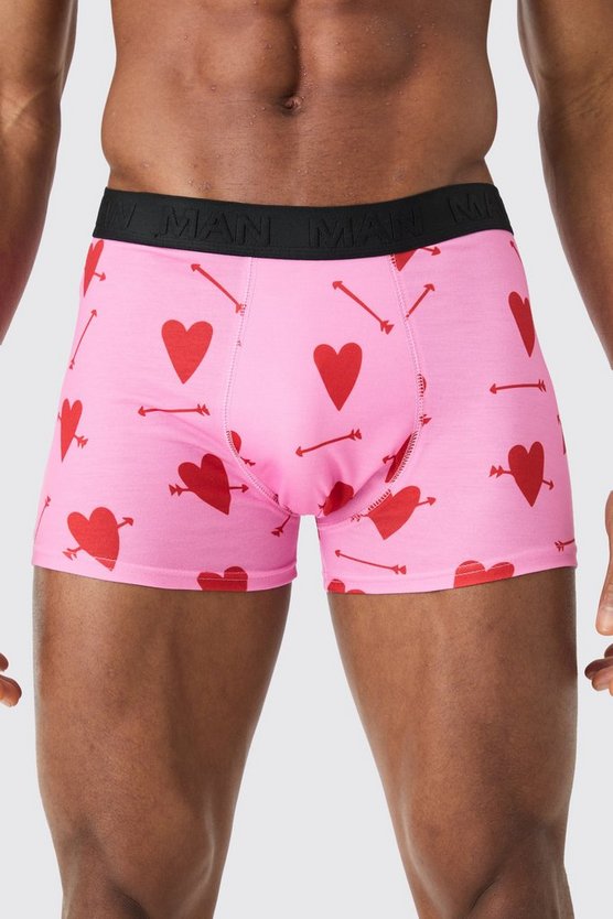 Boxershorts mit Herz-Slogan