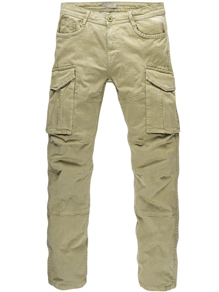 Amaci&Sons Cargo Jogger-Chino WYATT in Olive günstig kaufen