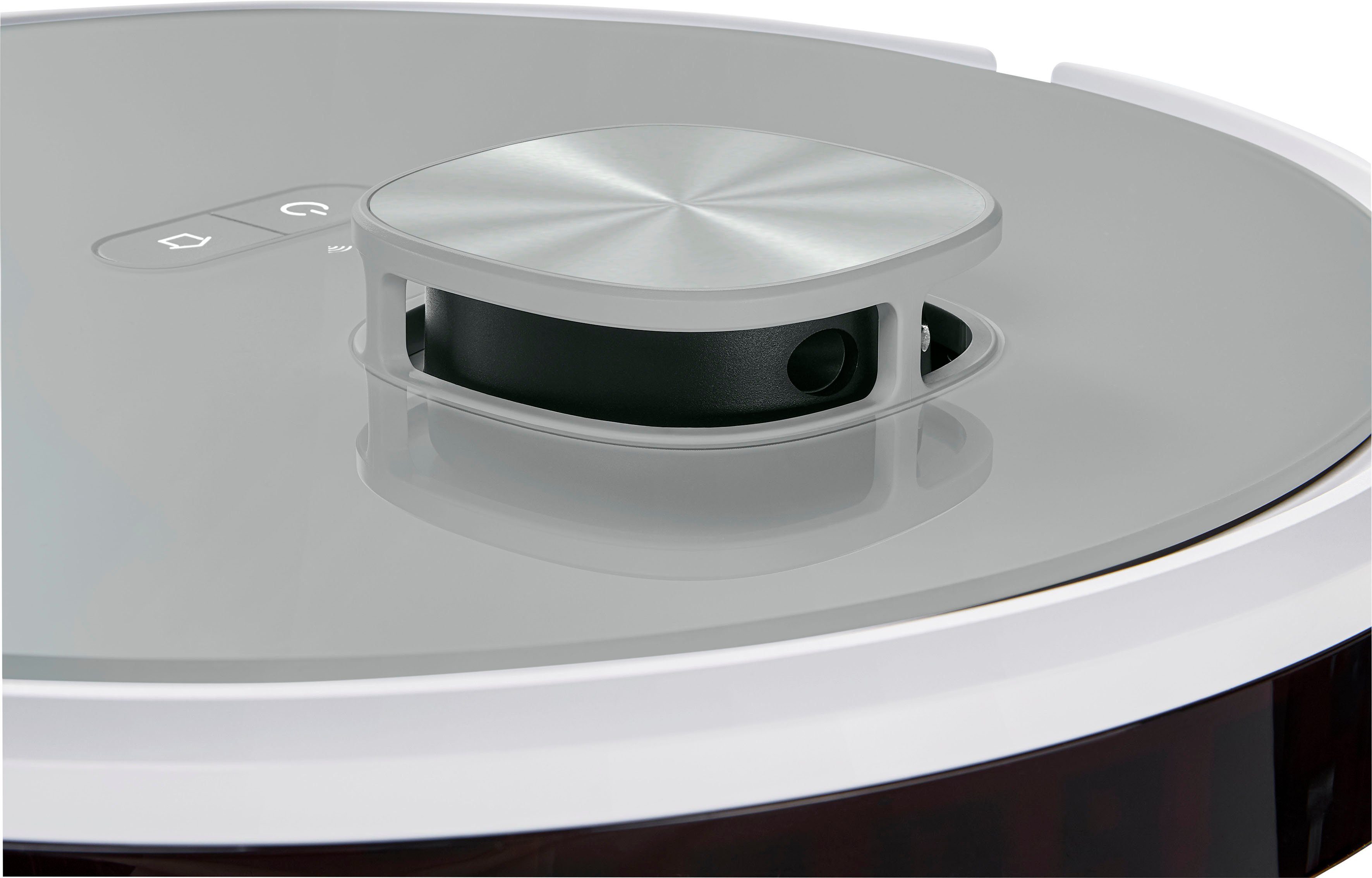 Medion® Nass-Trocken-Saugroboter Saug- und Wischroboter mit Absaugstation (X21 SW), App Steuerung und automatische Entleerung