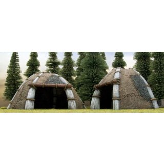 Battlefield in a Box: Bestial Huts - New Huts (für 25-38mm Maßstab)