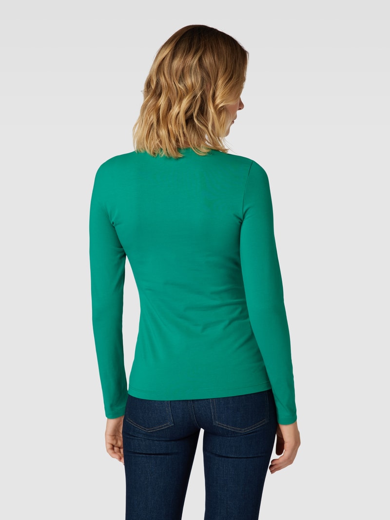 Longsleeve mit Rundhalsausschnitt Modell 'Smilla' in grün