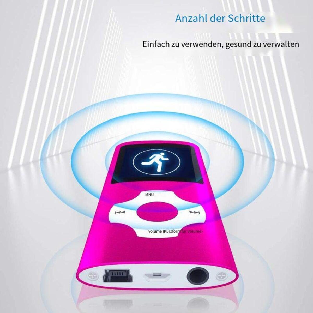 Devenirriche MP3-Player mit Bluetooth, Full Touchscreen MP3-Player MP3-Player