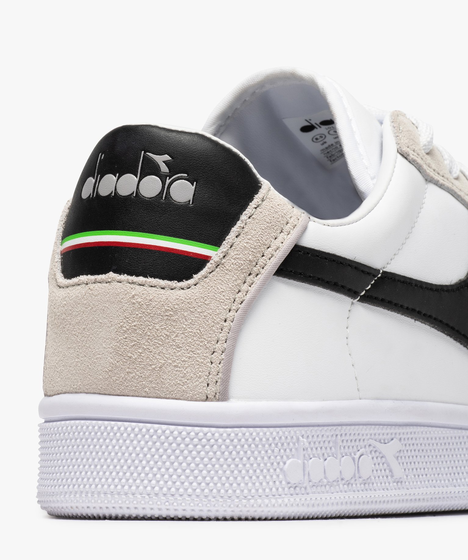 Baskets homme à lacets style rétro - Diadora blanc | GEMO