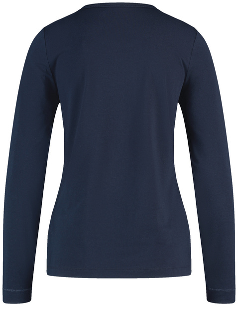 Langarmshirt mit Paillettenzier