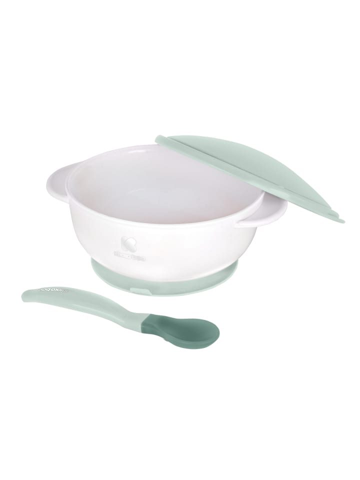 Kikkaboo Baby Essschüssel 250 ml Löffel in grün günstig kaufen onesize
