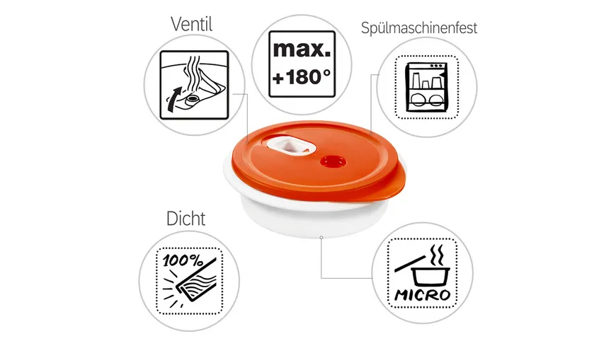 rotho Mikrowellenteller tief Micro Clever 1l