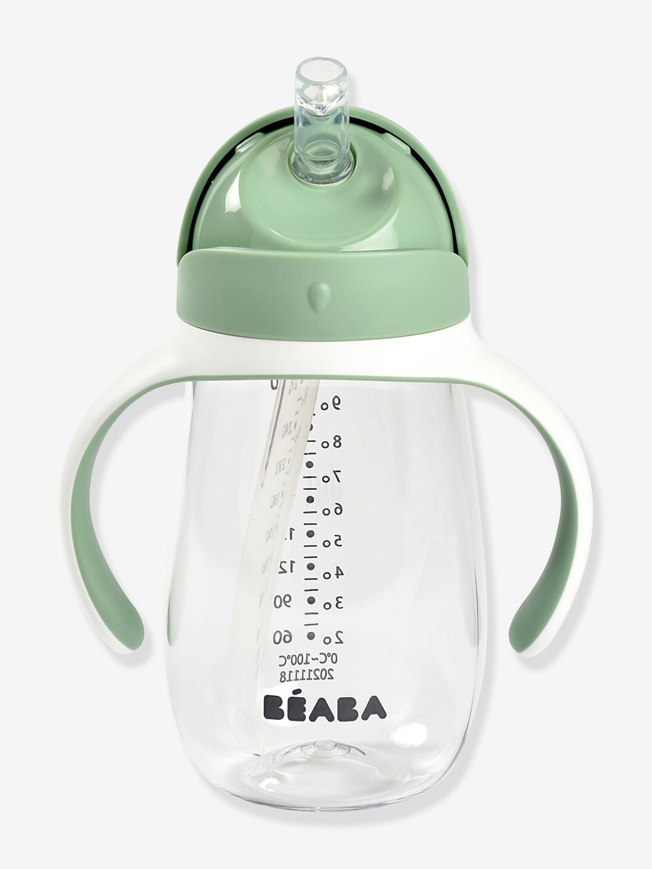Tasse paille (300 ml) BEABA bleu