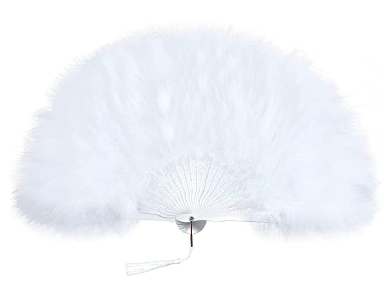 SCHUTA Handfächer Federfächer Vintage Faltfächer Flapper Handfächer