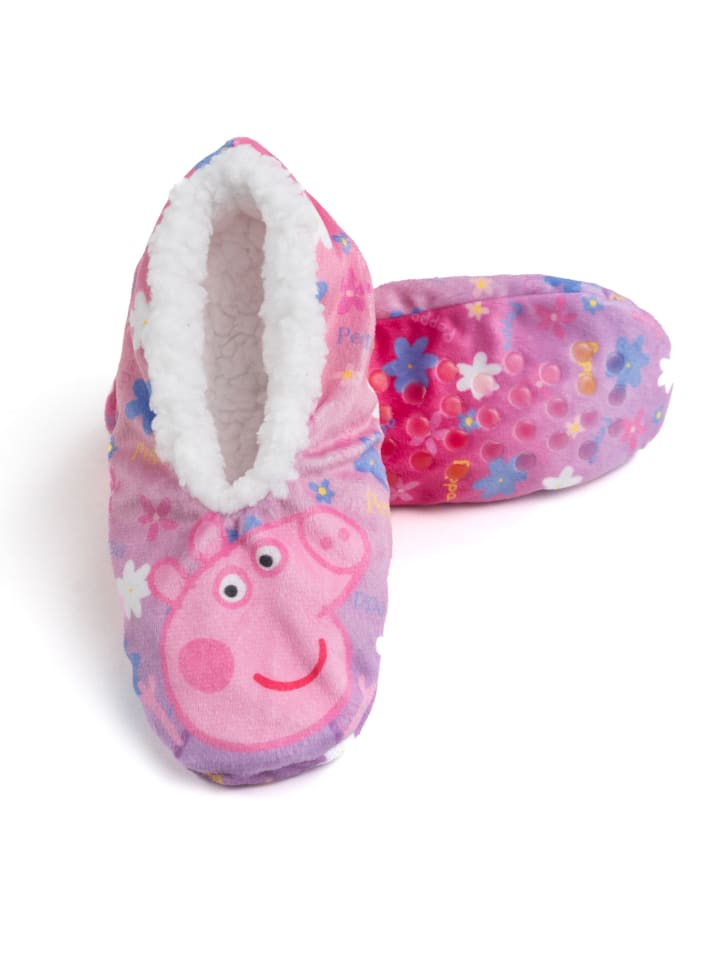 Peppa Pig Peppa Wutz Ballerinas Homesocks ABS Winter Hausschuhe gefüttert in pink günstig kaufen