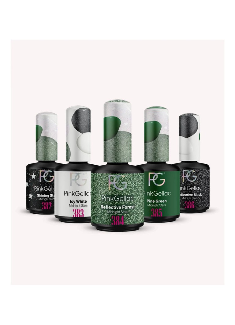 Set cadou Pink Gellac Midnight Stars Collection - Set de ojă gel