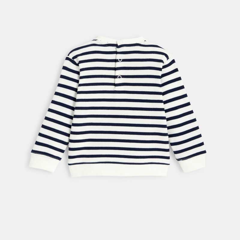 Sweat motif 'lion' bleu bébé garçon
