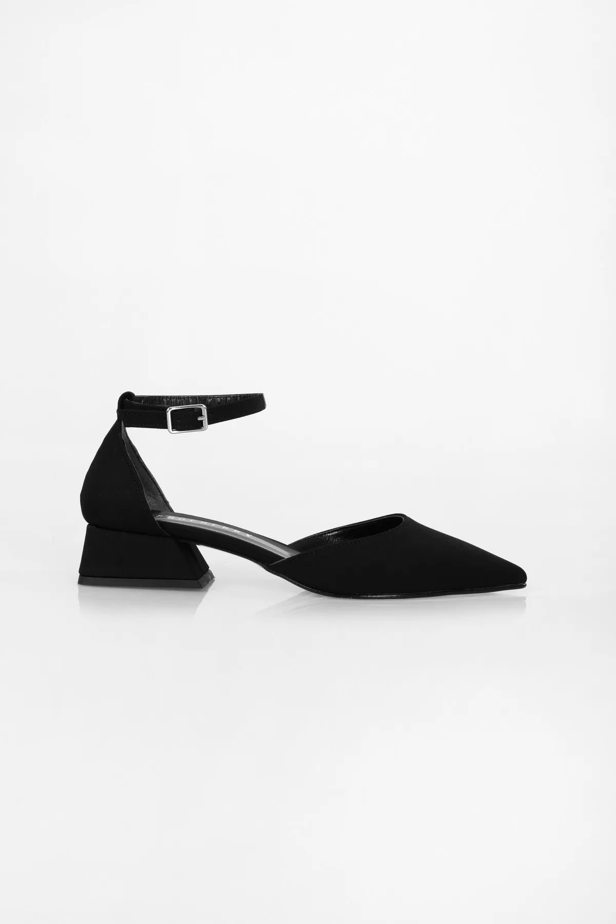 Shoeberry  Damen Ballerinas aus Satin in Schwarz
